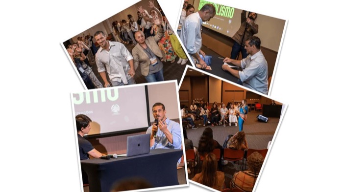 Bastidores de evento da Arandu Academy